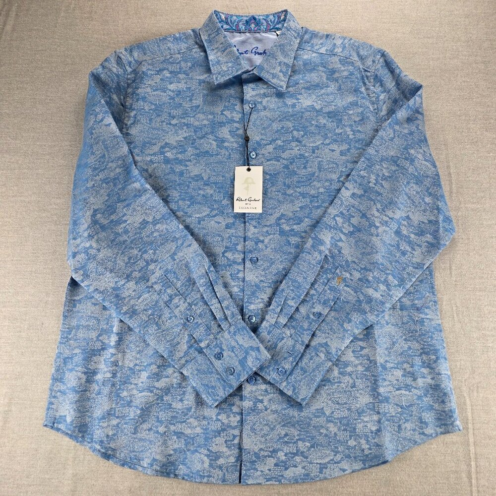 ROBERT GRAHAM EXCLUSIVE SARKIS NEW MEN'S CLASSIC FIT  CASUAL SHIRT Sz 2XL